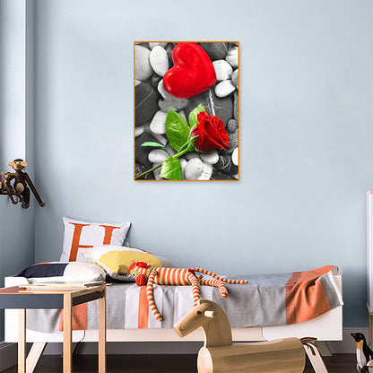 Love Rose - Full Round Drill Diamond Painting 30*40CM