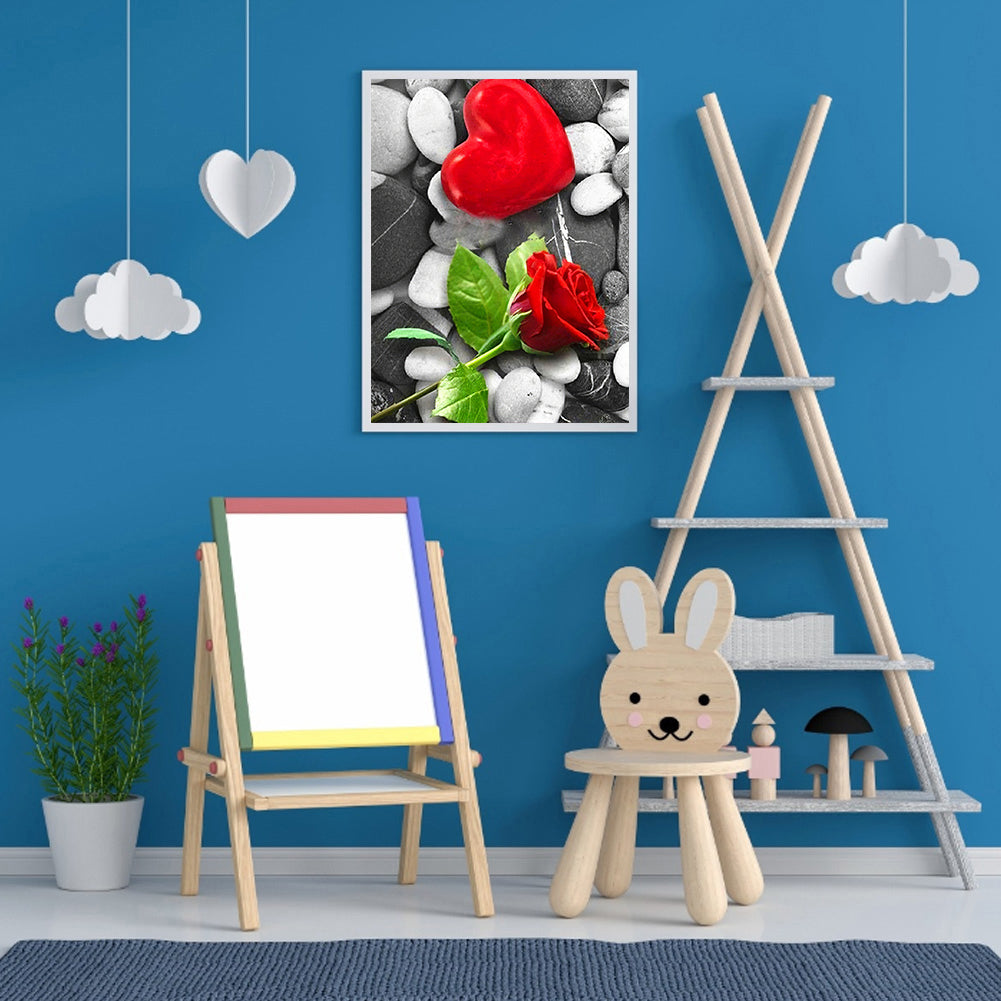 Love Rose - Full Round Drill Diamond Painting 30*40CM