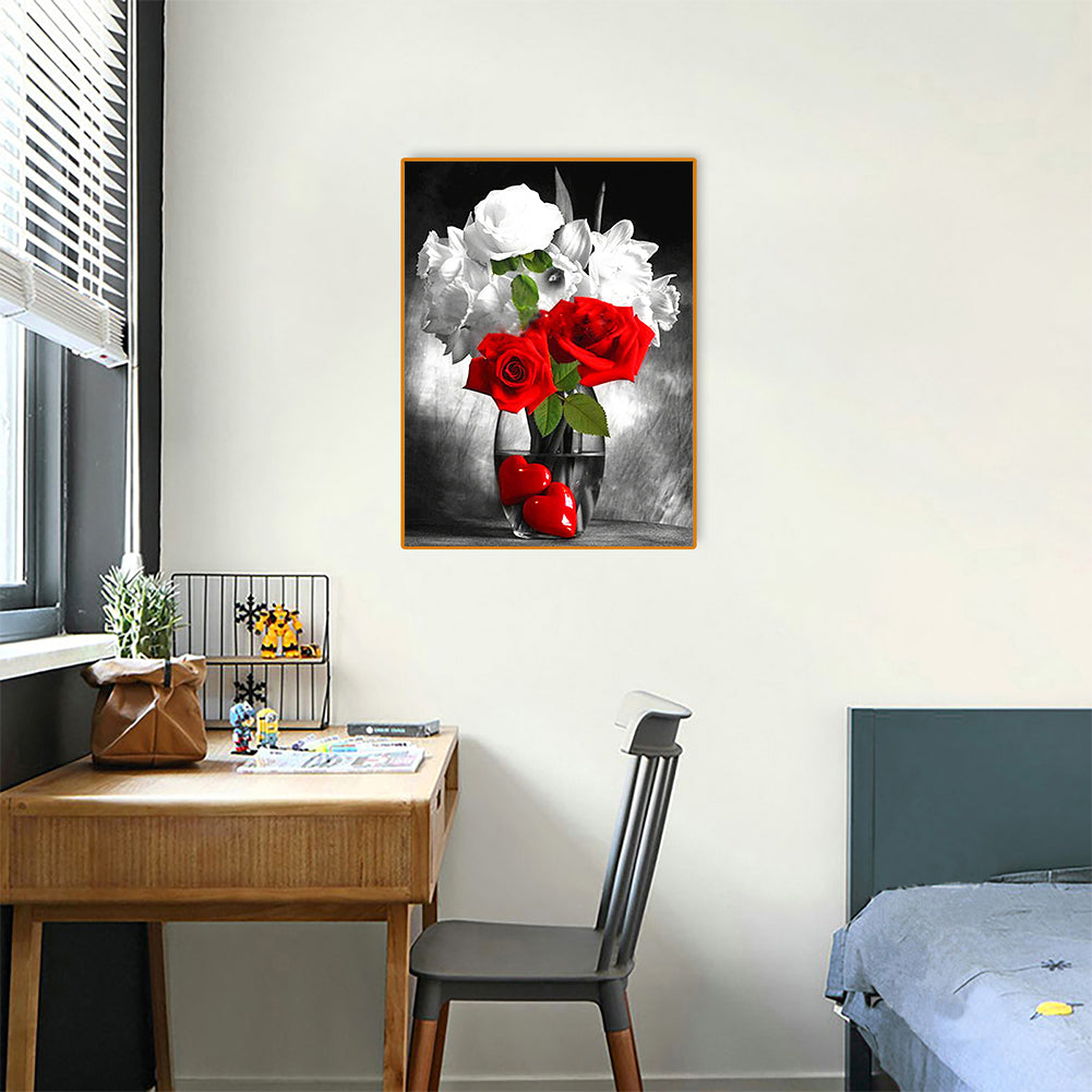 Love Rose - Full Round Drill Diamond Painting 30*40CM