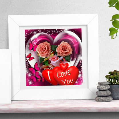 Love Rose - Full Round Drill Diamond Painting 30*30CM