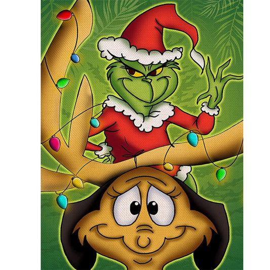 Grinch Monster - Full Round Drill Diamond Painting 30*40CM