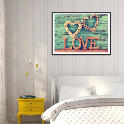 Love Heart - Full Round Drill Diamond Painting 40*30CM