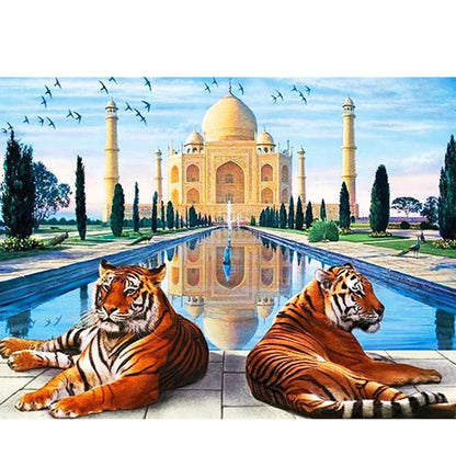 Tiger - Full Round Drill Diamond Painting 40*30CM