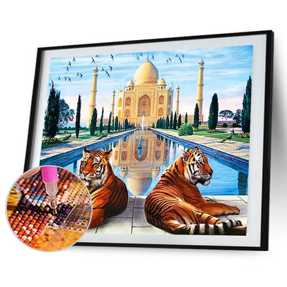 Tiger - Full Round Drill Diamond Painting 40*30CM