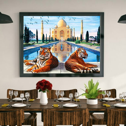 Tiger - Full Round Drill Diamond Painting 40*30CM