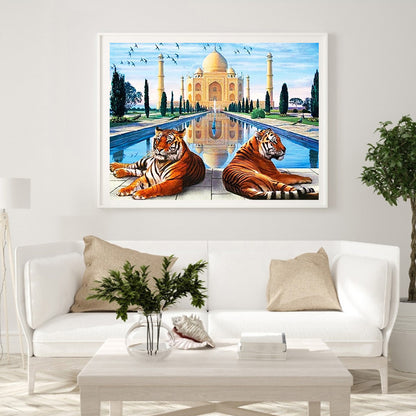 Tiger - Full Round Drill Diamond Painting 40*30CM