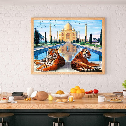 Tiger - Full Round Drill Diamond Painting 40*30CM