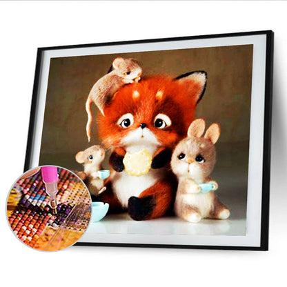 Cute Animal - Full Round Drill Diamond Painting 40*30CM