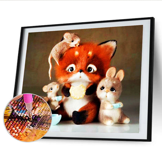 Cute Animal - Full Round Drill Diamond Painting 40*30CM