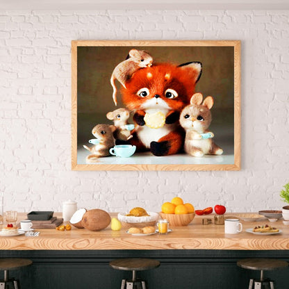 Cute Animal - Full Round Drill Diamond Painting 40*30CM