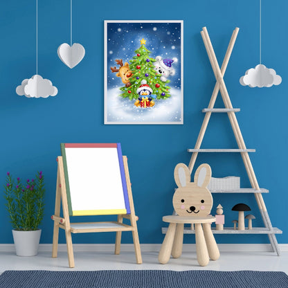 Christmas Tree - Full Round Drill Diamond Painting 30*40CM