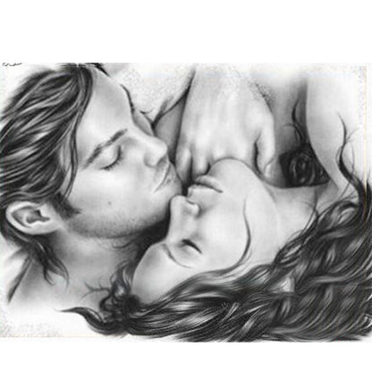 Lover - Full Round Drill Diamond Painting 40*30CM