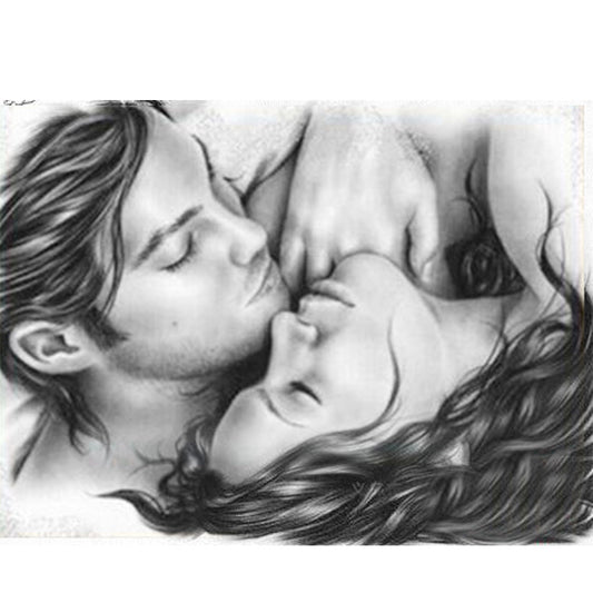 Lover - Full Round Drill Diamond Painting 40*30CM