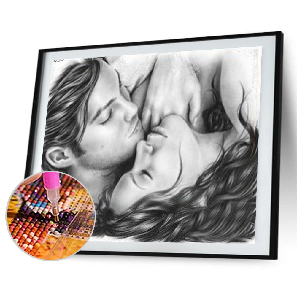 Lover - Full Round Drill Diamond Painting 40*30CM