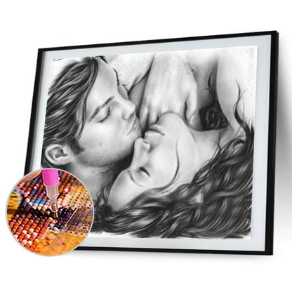 Lover - Full Round Drill Diamond Painting 40*30CM