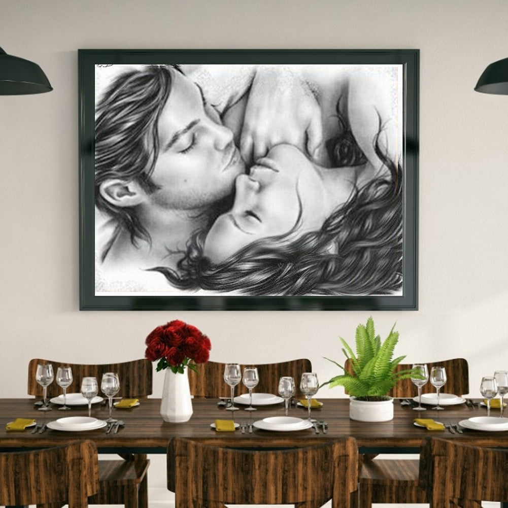 Lover - Full Round Drill Diamond Painting 40*30CM