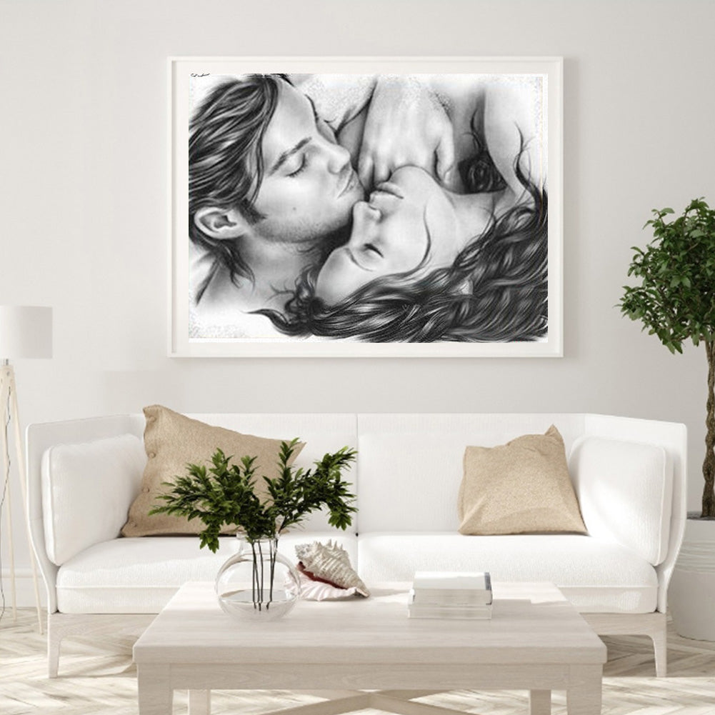 Lover - Full Round Drill Diamond Painting 40*30CM