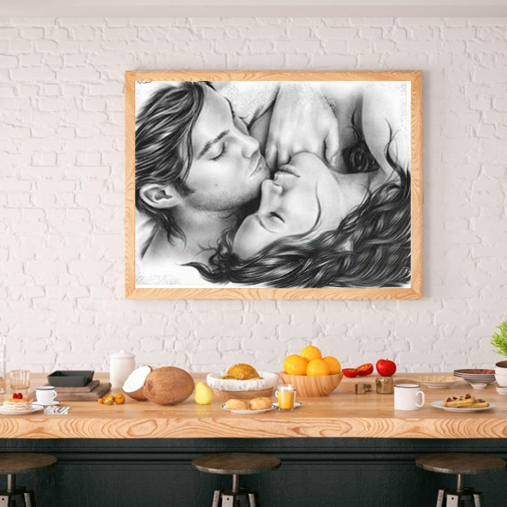 Lover - Full Round Drill Diamond Painting 40*30CM