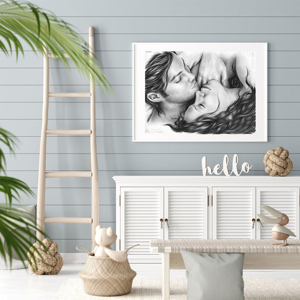 Lover - Full Round Drill Diamond Painting 40*30CM