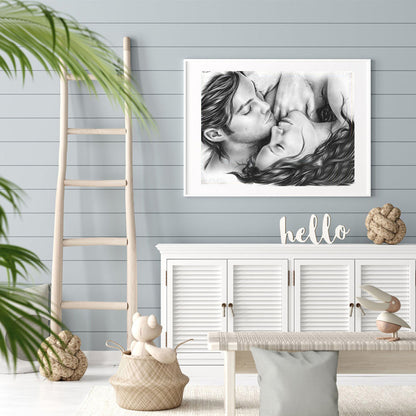 Lover - Full Round Drill Diamond Painting 40*30CM