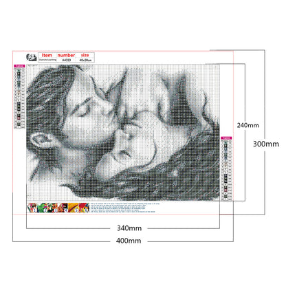 Lover - Full Round Drill Diamond Painting 40*30CM