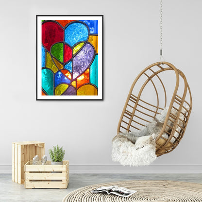 Cartoon Heart - Full Round Drill Diamond Painting 30*40CM