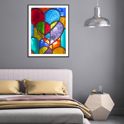 Cartoon Heart - Full Round Drill Diamond Painting 30*40CM