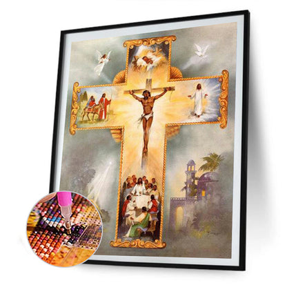 Jesus Cross - Full Square Drill Diamond Painting 30*40CM