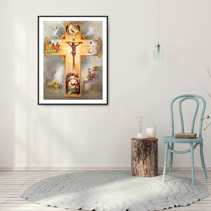 Jesus Cross - Full Square Drill Diamond Painting 30*40CM