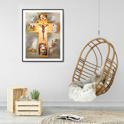 Jesus Cross - Full Square Drill Diamond Painting 30*40CM