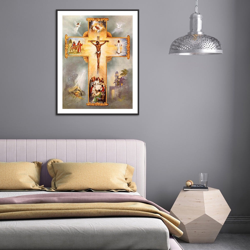 Jesus Cross - Full Square Drill Diamond Painting 30*40CM