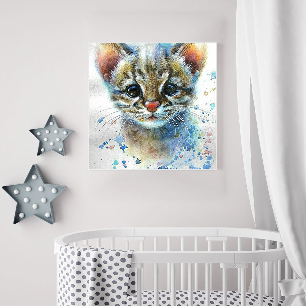 Cute Cat - Full Round Drill Diamond Painting 30*30CM