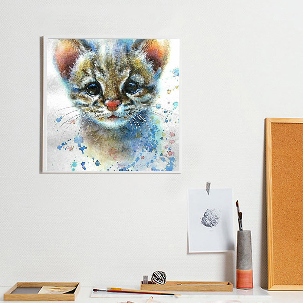 Cute Cat - Full Round Drill Diamond Painting 30*30CM