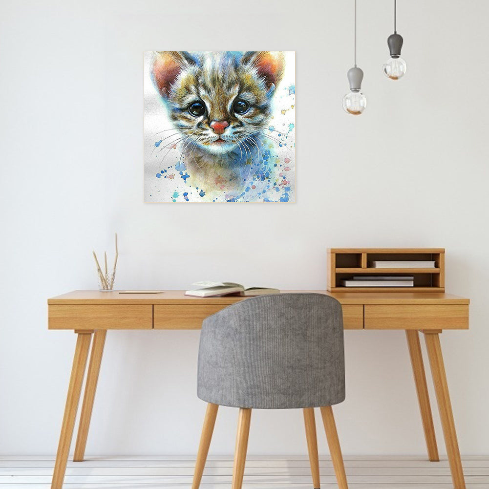 Cute Cat - Full Round Drill Diamond Painting 30*30CM