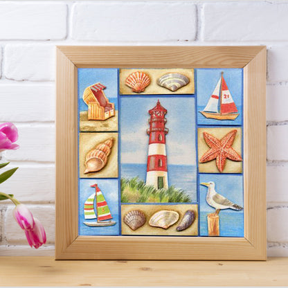 Sea Collage - Full Round Drill Diamond Painting 30*30CM