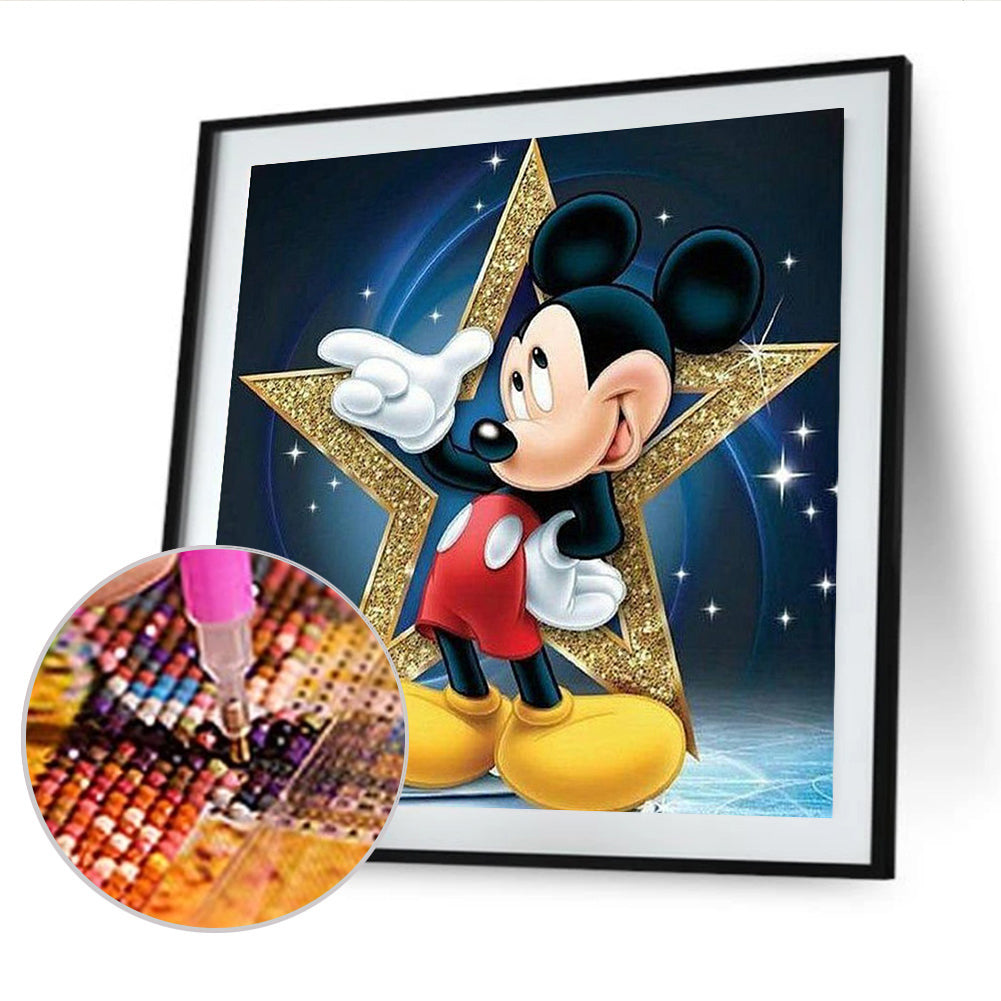 Moon Mouse - Full Square Drill Diamond Painting 30*30CM