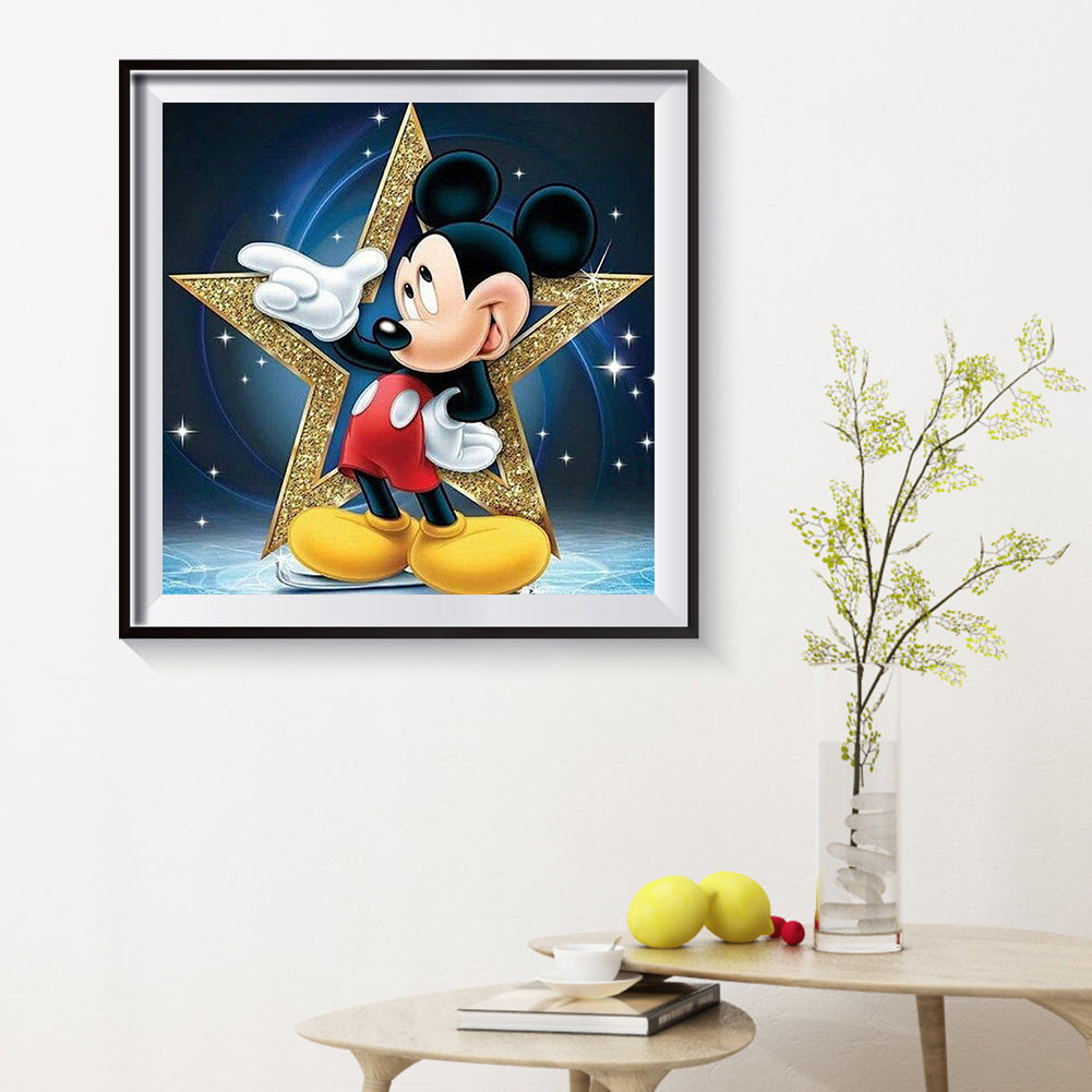 Moon Mouse - Full Square Drill Diamond Painting 30*30CM