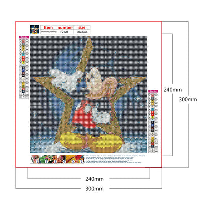 Moon Mouse - Full Square Drill Diamond Painting 30*30CM