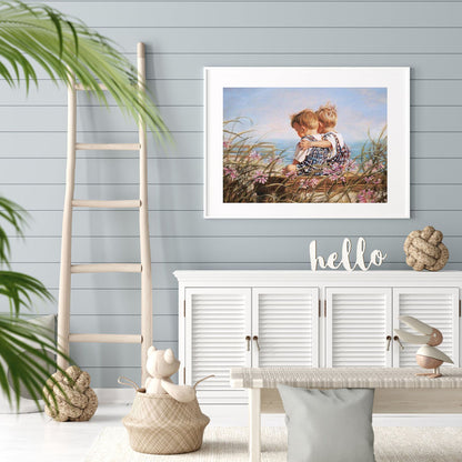 Hug Child - Full Round Drill Diamond Painting 40*30CM