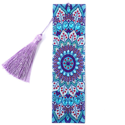 DIY Retro Mandala Diamond Painting Bookmark Special Shaped Tassel Crafts