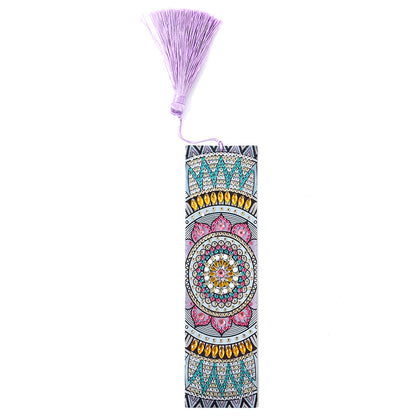 DIY Retro Mandala Diamond Painting Bookmark Special Shaped Tassel Crafts