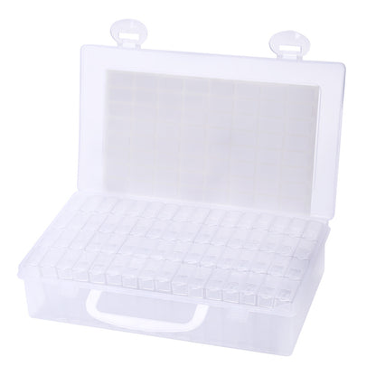 Diamond Painting Box Multi Grid Transparent Plastic Rhinestone Storage Case