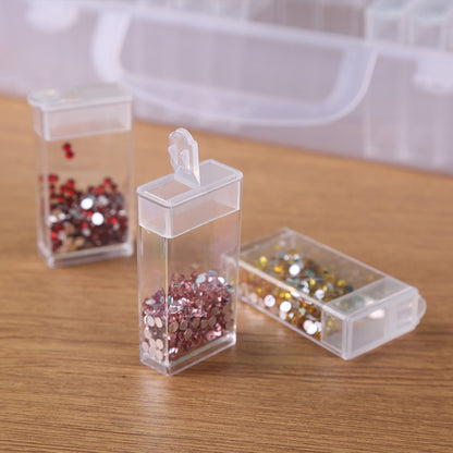 Diamond Painting Box Multi Grid Transparent Plastic Rhinestone Storage Case