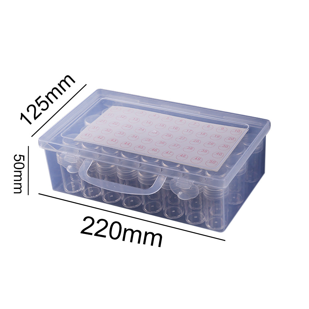 Diamond Painting Box Multi Grid Transparent Plastic Rhinestone Storage Case