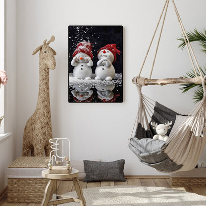 Snowmen - Full Round Drill Diamond Painting 35*50CM