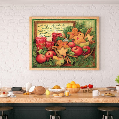 Gingerbread Man - Full Round Drill Diamond Painting 40*30CM