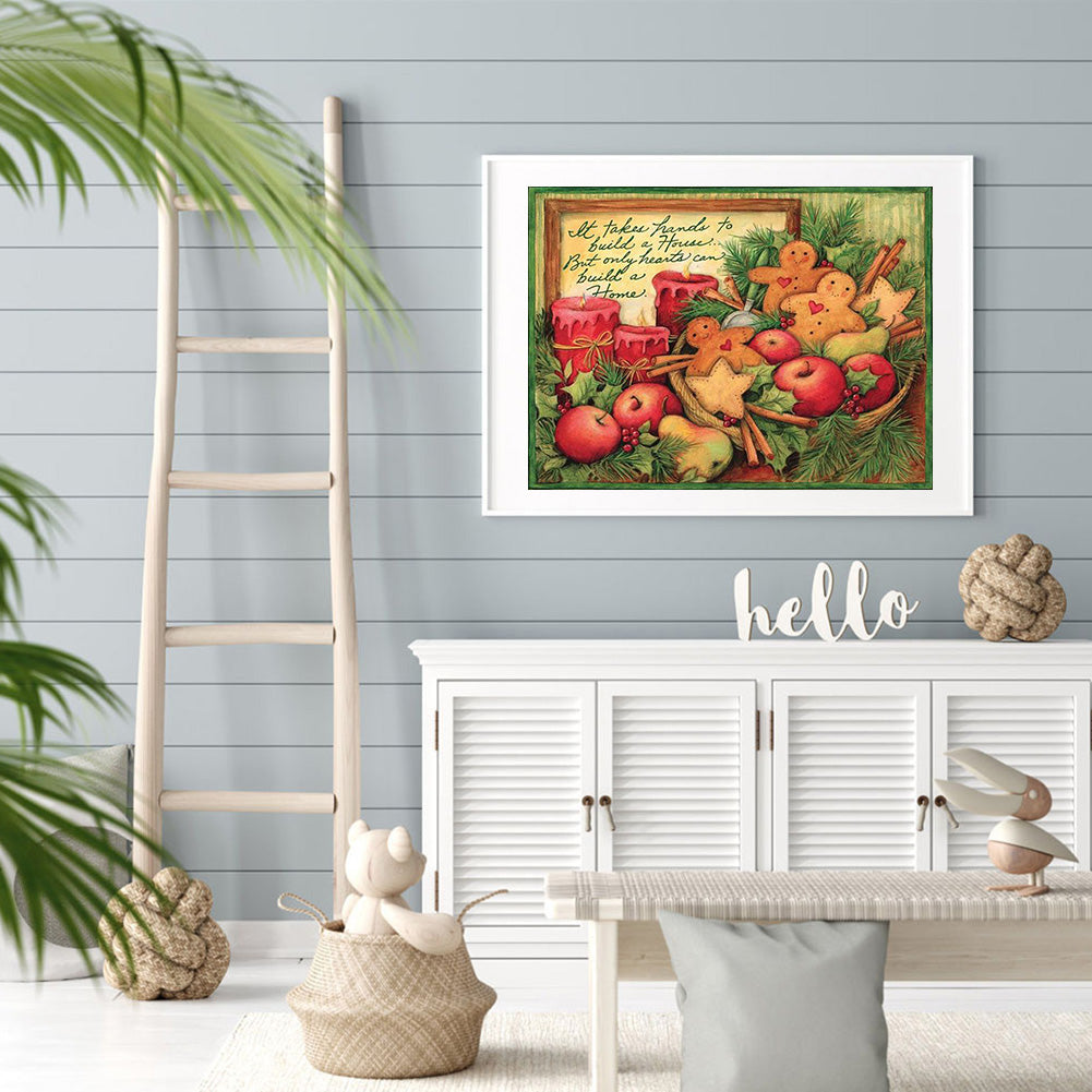 Gingerbread Man - Full Round Drill Diamond Painting 40*30CM