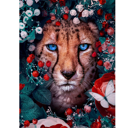 Cheetah - Full Round Drill Diamond Painting 40*50CM