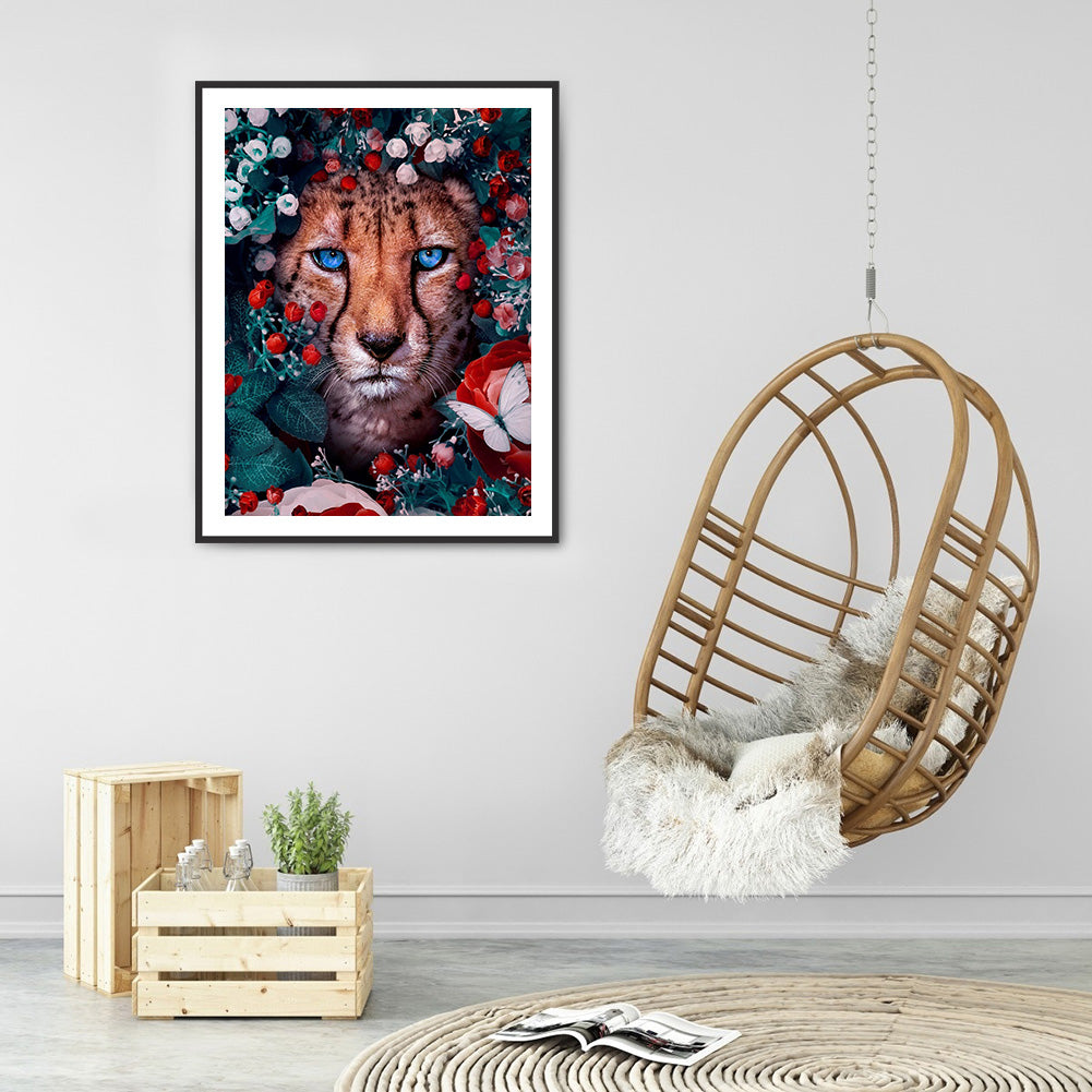 Cheetah - Full Round Drill Diamond Painting 40*50CM
