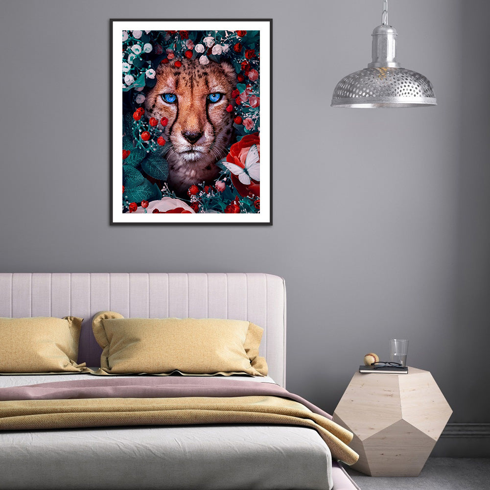 Cheetah - Full Round Drill Diamond Painting 40*50CM